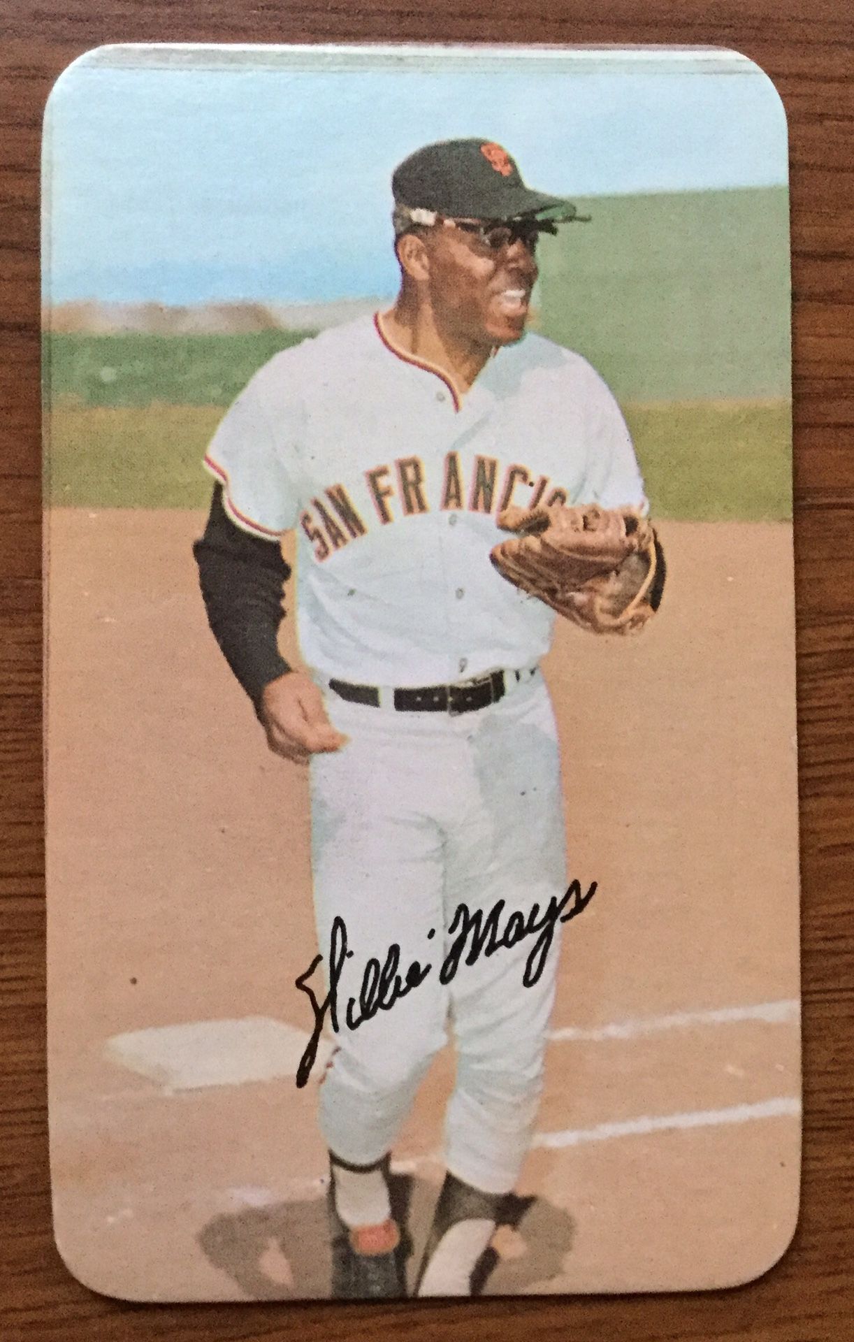 1971 Topps Super Baseball Card of Willie Mays - San Francisco Giants