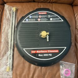 15" Pressure Washer Surface Cleaner