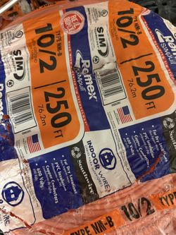10/2 Wire 250ft Copper Electric Wire New Roll  (price Is Firm )