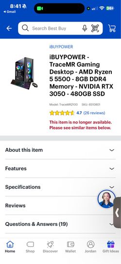 Ibuypower pc w/ two monitors and keyboard with mouse