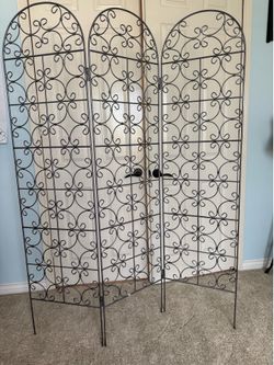 Wall Screen - metal wrought iron