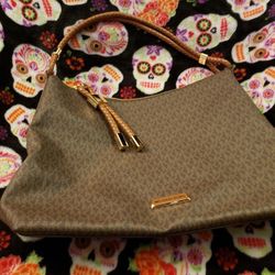 Michael Kors Large Lexington Shoulder Bag In Logo Print