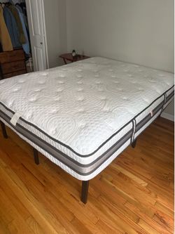 Serta iSeries Hybrid Full Mattress + Metal Support Frame