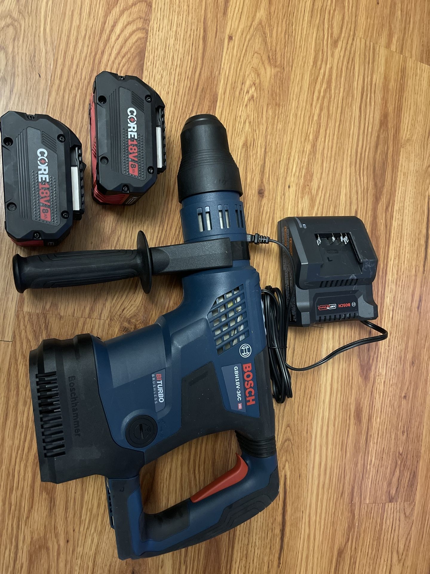New Hammer Drill Bosch 18 Volt Battery’s And Charger 