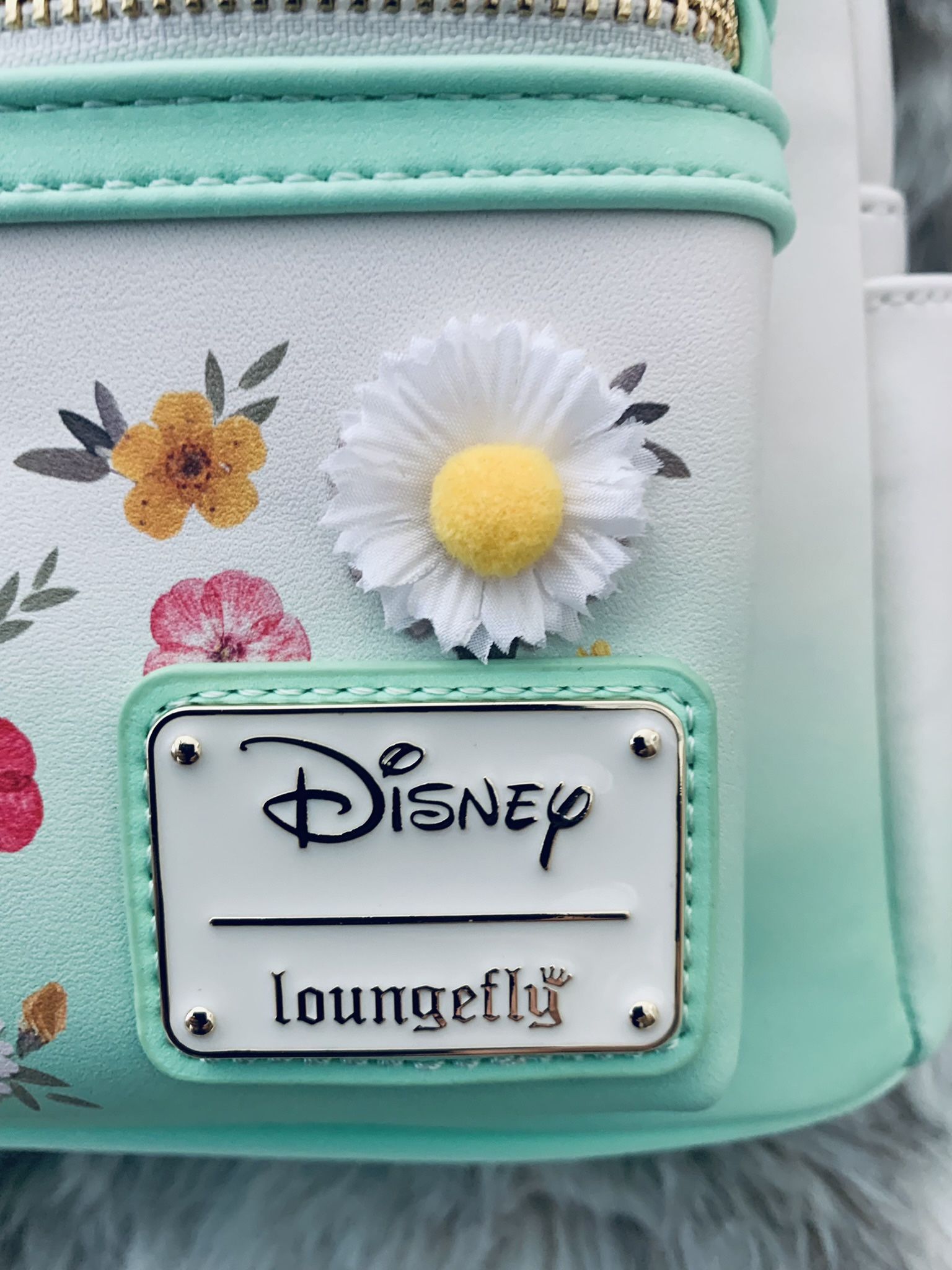 Loungefly Disney Minnie Mouse Pressed Flower Bow Mini 