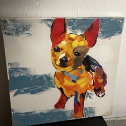 Dog Canvas Painting $5 