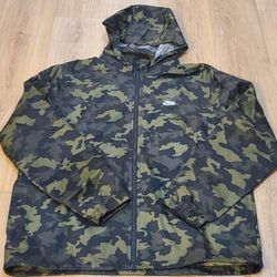Nike Windbreaker Hoodie Jacket Size L For Men 