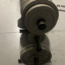 260lb Cast Iron Weight Set