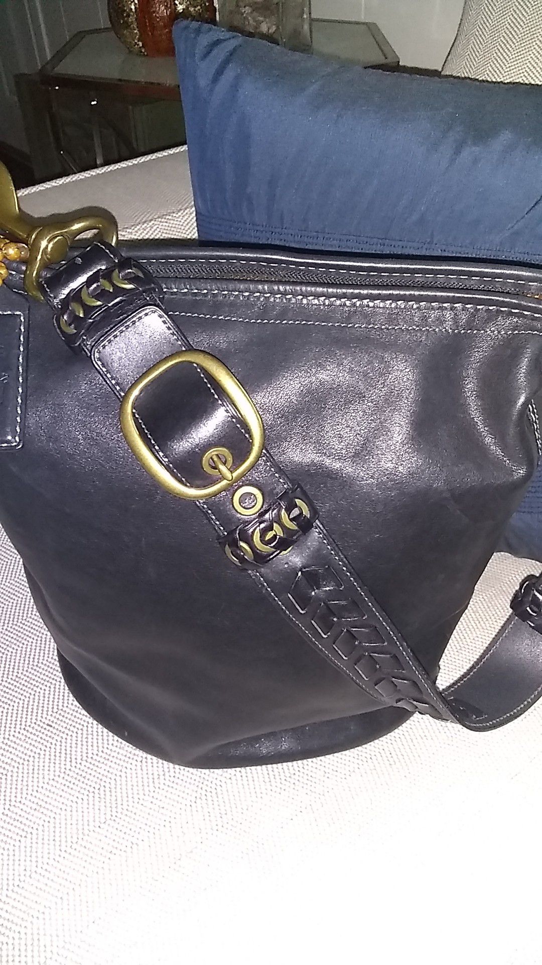 Authentic black coach handbag