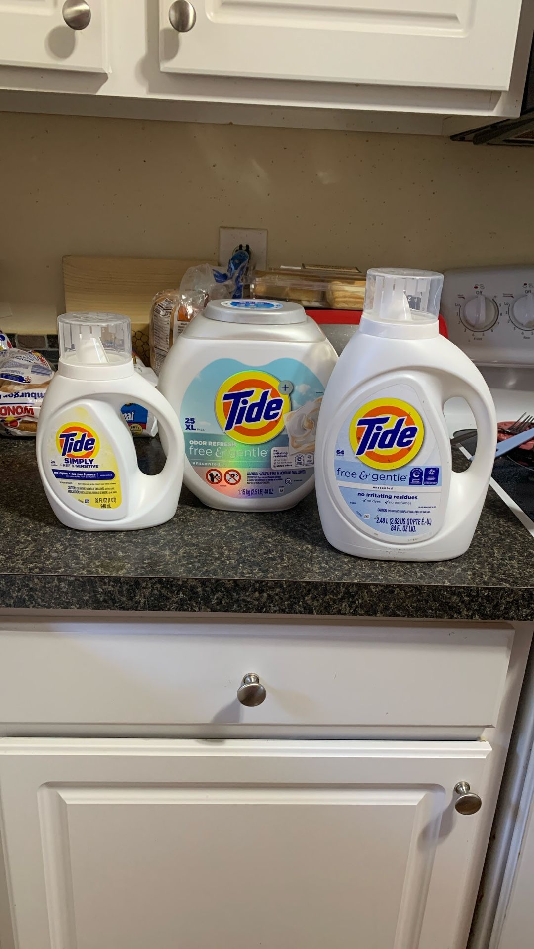 Tide “Free/Clear/Gentle) Bundle-3 Items!($29.78+ Value)