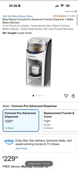 Baby breeza pro advanced formula bottle maker