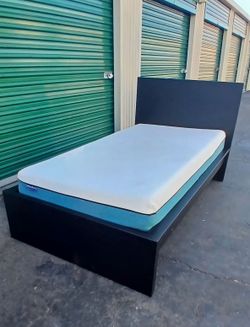 TWIN BED FRAME WITH MATTRESS