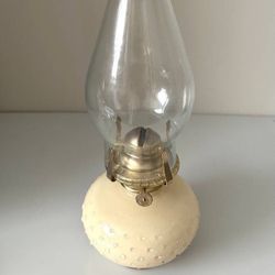 Vintage Lamplight Farms Hobnail Oil Lamp Hurricane Glass