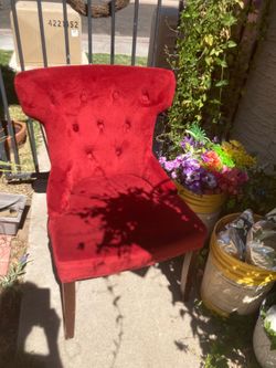 Gorgeous Red Velvet Chair