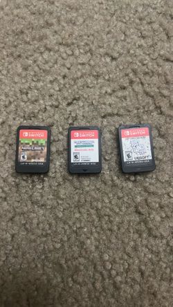 3 Nintendo switch games