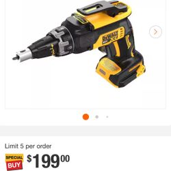 DeWalt 20v Drywall Screw Gun