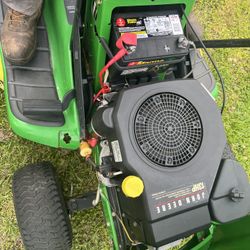 Riding John Deeere Lawnmower 