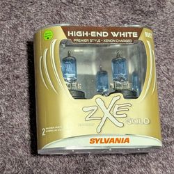 Sylvania SilverStar ZXE Gold High-End White Headlight Bulbs 9007