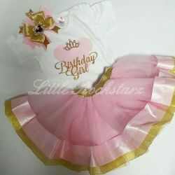 Birthday girl tutu set