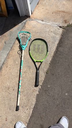 Tennis Racket and Lacrosse stick