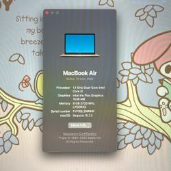 MacBook Air 2020 (Used- Excellent Condition)