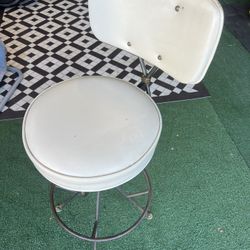 Vintage Leather stool 