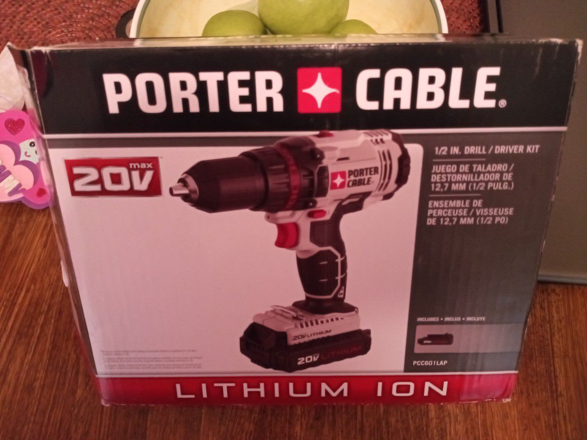 New Porter Cable 20v Drill