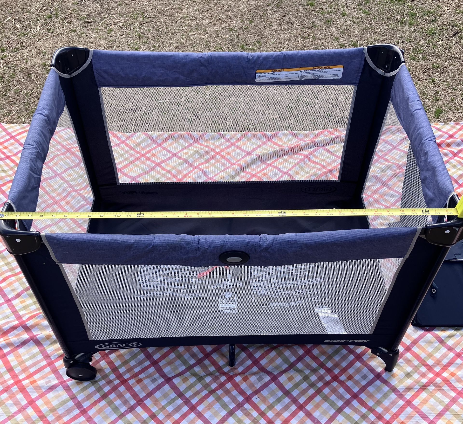 Graco Pack n Play Playard Compact Portable on Wheels