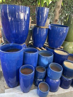 Ceramic Planters-Glazed Ceramic Pots($25 up to $350 )