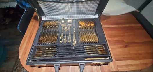 24 Karat Gold Plated Cutlery
