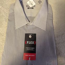 New Men's Van Heusen Size 17 1/2 34/35 XL