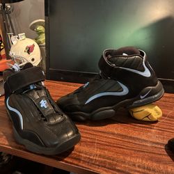 Nike Penny Hardaway 4 IV Size 10.5 Black Baby Blue 