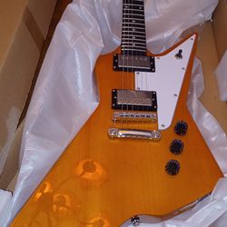 Harley Benton Explorer. EX-76 guitar New In Box