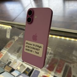 iPhone 16 256gb AT&T/CRICKET