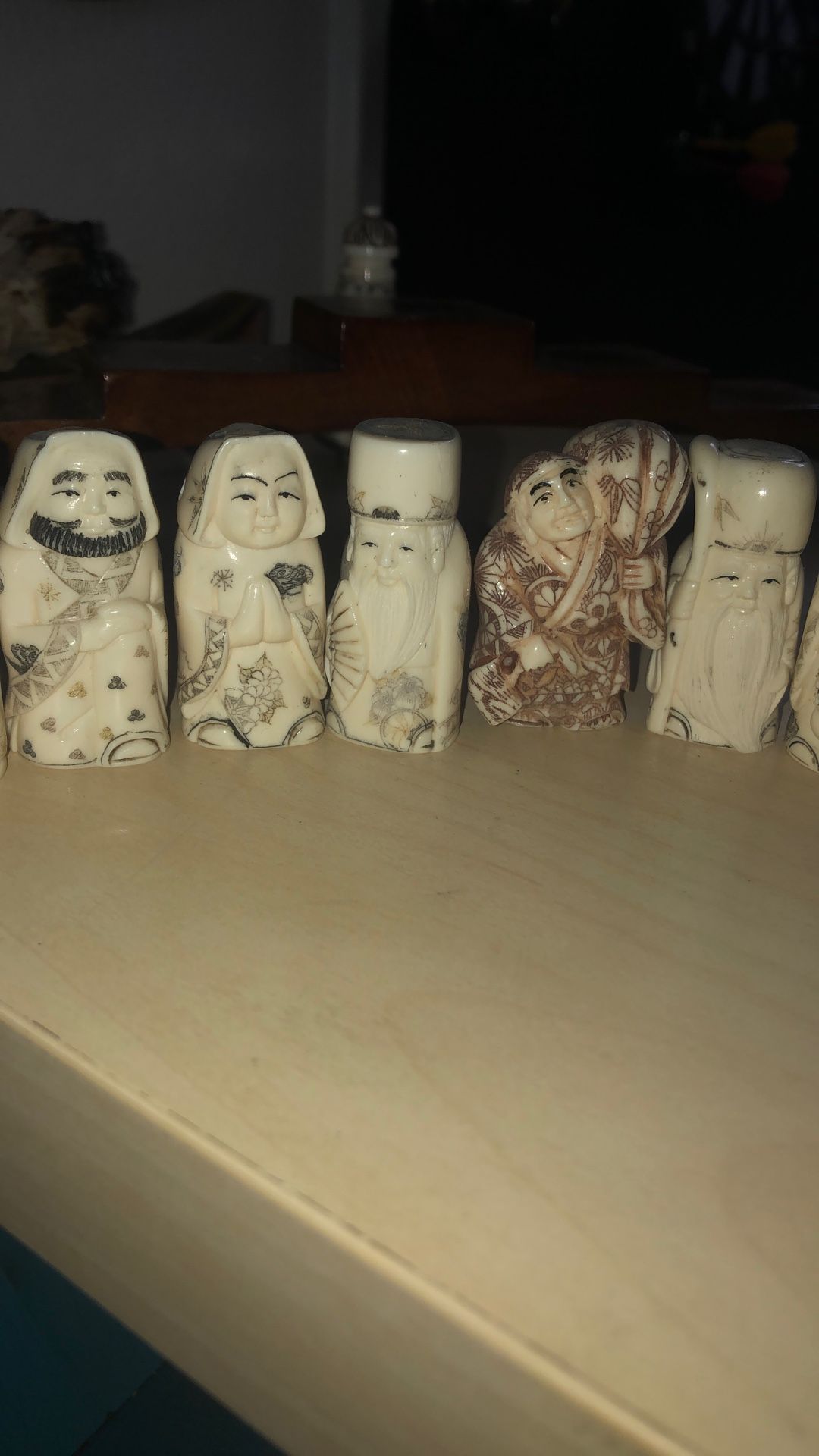 Antique Seven Lucky Gods Japanese Art
