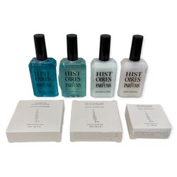 Lot (7) Histories de Parfums Shampoo Conditioner Shower Bath Gel Soap Travel Cap