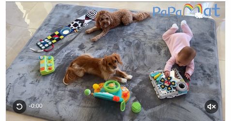 1.5" Thick Baby Play Mat for Floor, 79x158 Soft Foam Mats Dark Grey Memory Mat for Baby to Play, Waterproof Easy Care with Non-Slip Tummy Time Play Ma