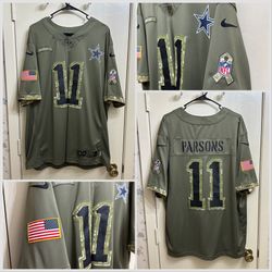 Nike Dallas Cowboys #11 Parsons Salute To Service Stitched Jersey Size XXL