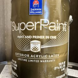 Super paint.  Exterior Acrylic Latex Brown  