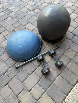 Dumbbells Pull-up Bar Fitball Bosu Ball