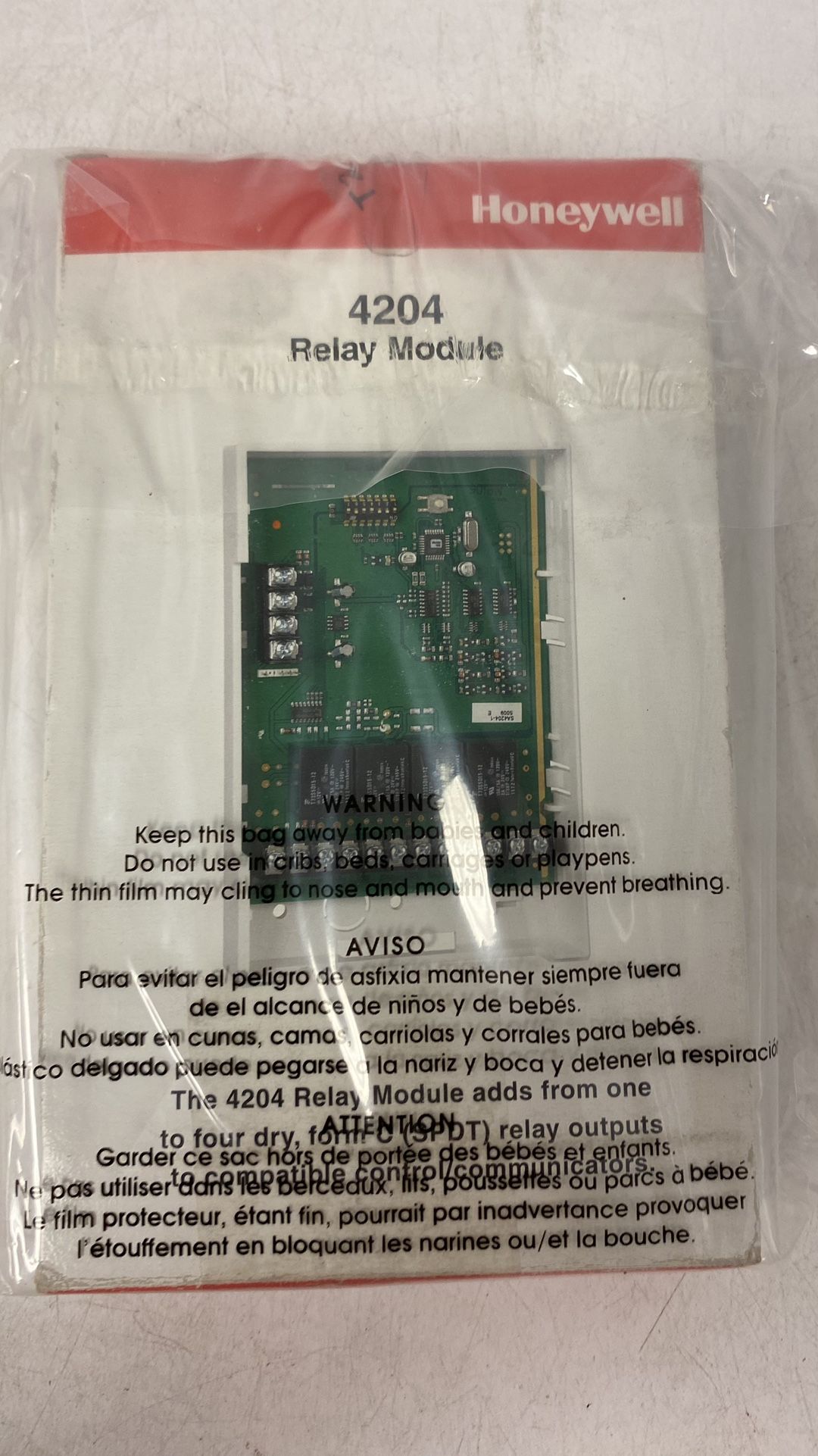 HONEYWELL 4204 RELAY MODULE, open box