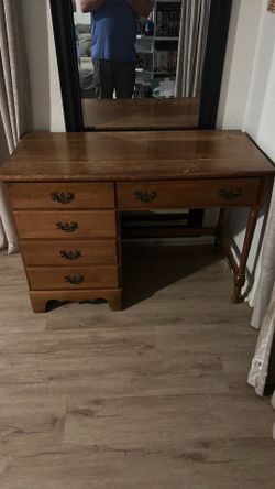 Wooden desk
