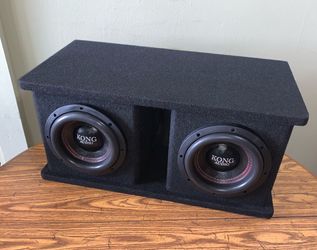 New Double 8" Kong Audio Subwoofers + New Ported Enclosure