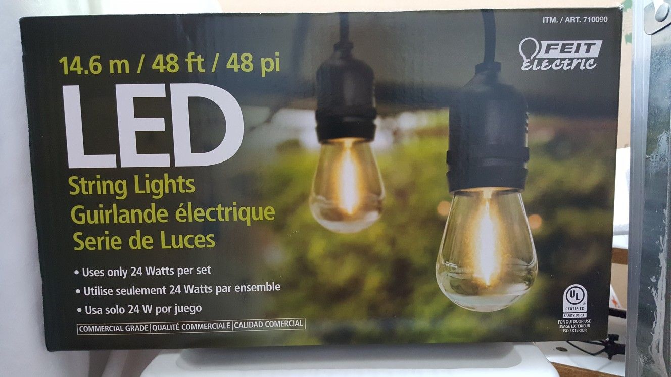 Feit Electric 48ft Outdoor String Lights.