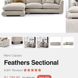 White Sectional 