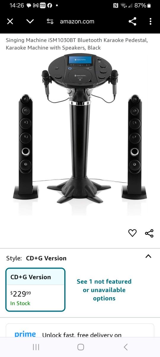 Singing Machine $25.00