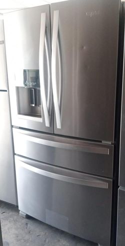 Whirlpool 4 Door Stainless Steel Refrigerator Fridge
