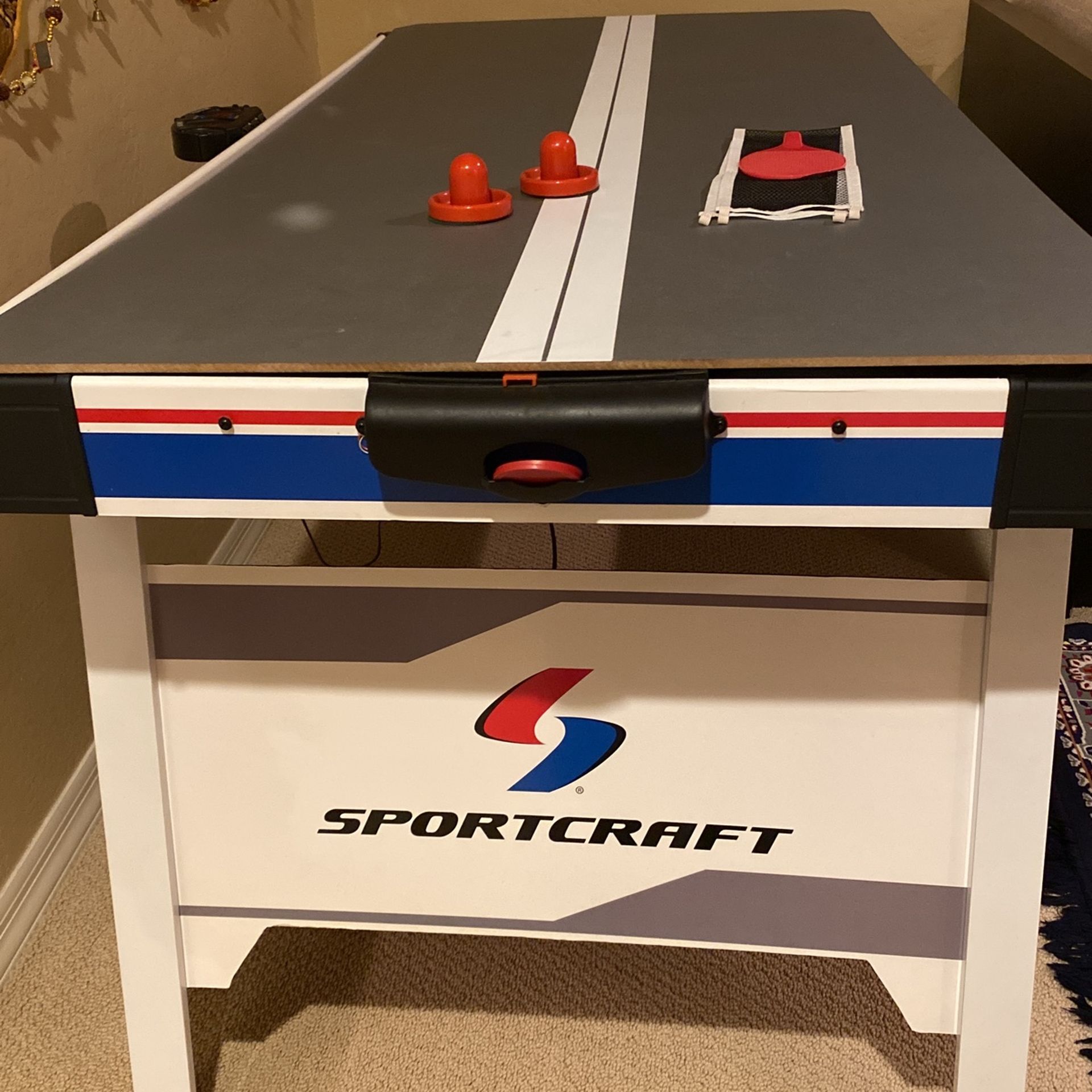 Air Hockey Table With Table Tennis Tops