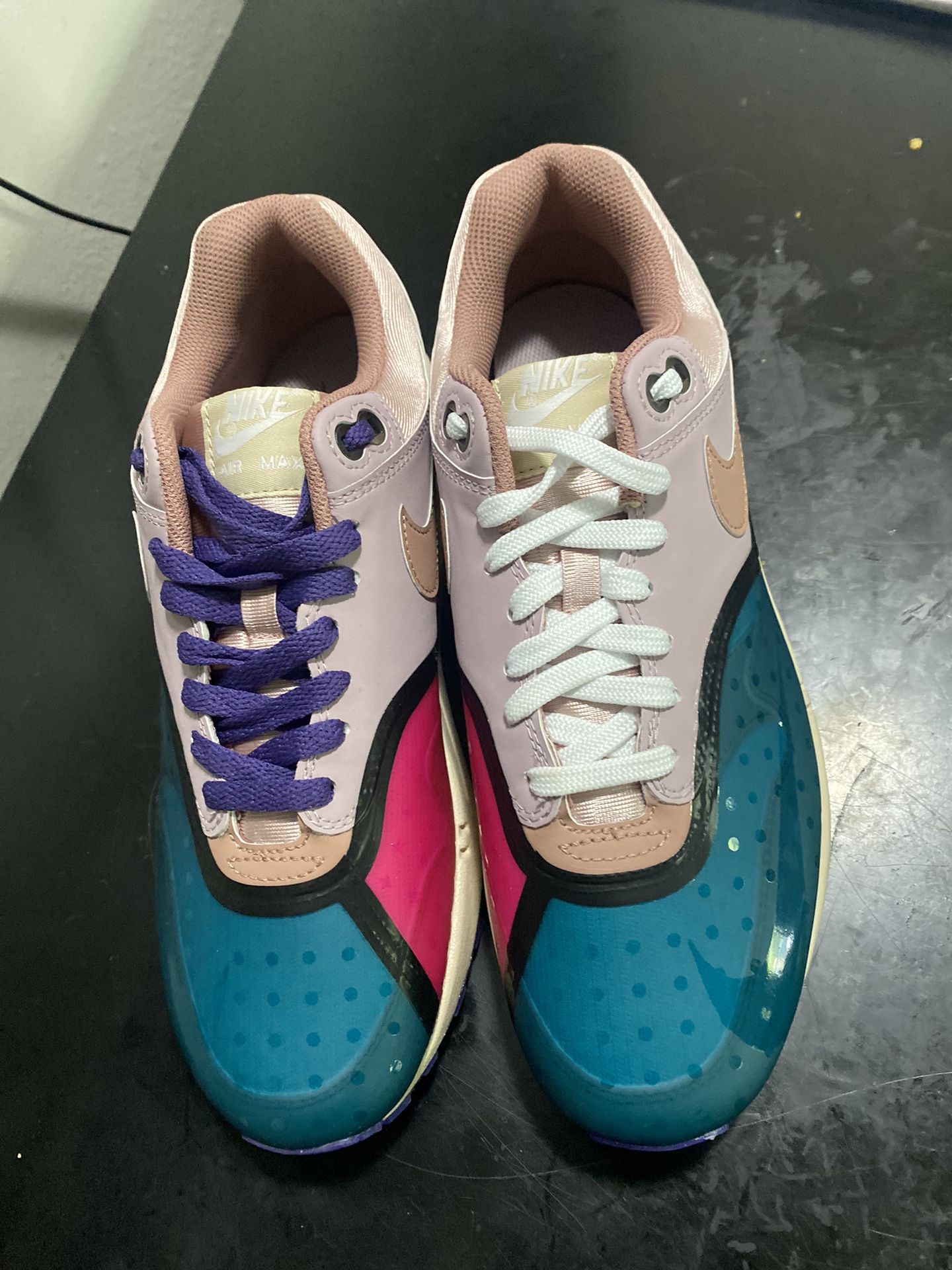 Nike Air Max 1 Premium Plum Fog Fossil Rose (Women's)