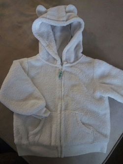Fuzzy bear hoodie CARTERS 9 MONTHS